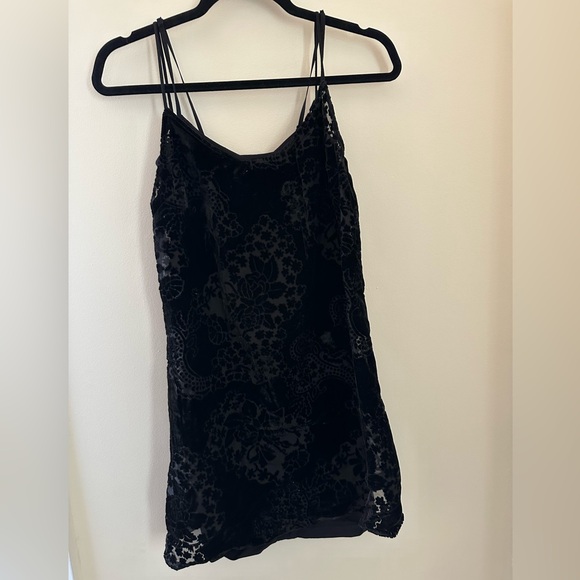 Free People Black Lace Mini Dress - Picture 1 of 6